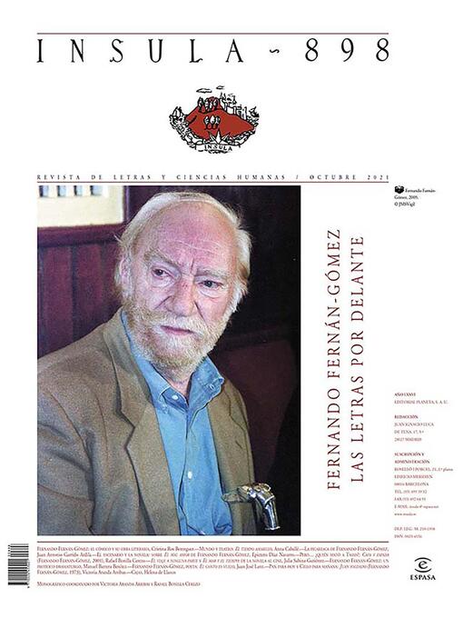 Title details for Fernando Fernán-Gómez. Las letras por delante (Ínsula nº 898) by AA. VV. - Available